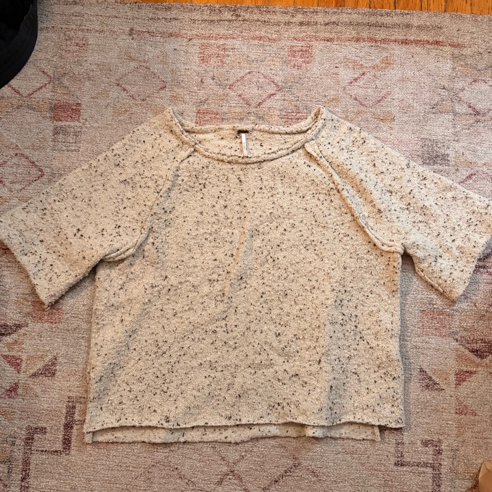 EUC Free People Short Sleeved Sweater Top